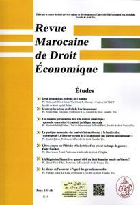 المجلة المغربية للقانون الاقتصادي عدد 9