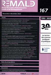 المجلة المغربية للإدارة المحلية والتنمية عدد 167