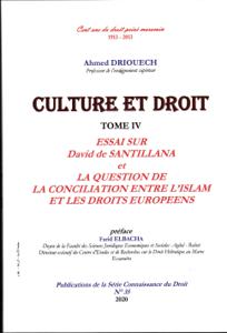 الثقافة والقانون الجزء الرابع بحث حول داوود دي سانتيانا وقضية التوفيق بين الاسلام والقوانين الأوروبية
