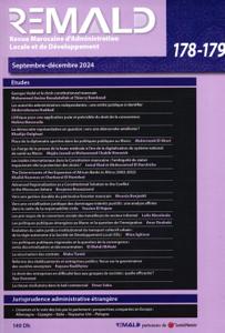 المجلة المغربية للإدارة المحلية والتنمية عدد 178-179