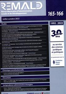 المجلة المغربية للإدارة المحلية والتنمية عدد 165-166